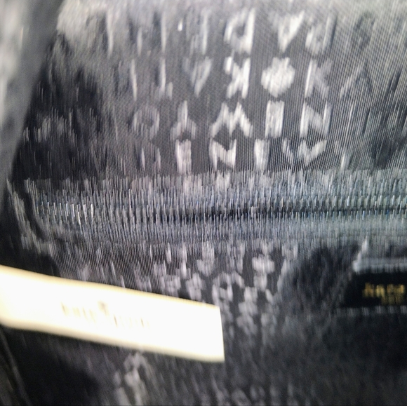 Kate Spade Polka Dot Small Nylon Mini Backpack travel black white - Picture 10 of 11